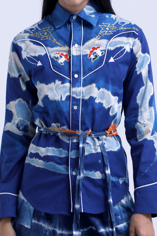 BLUE COWBOY BUTTON SHIRT X OSO PARADO