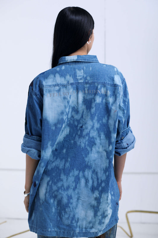 DENIN SHIRT HAND-PAINTED