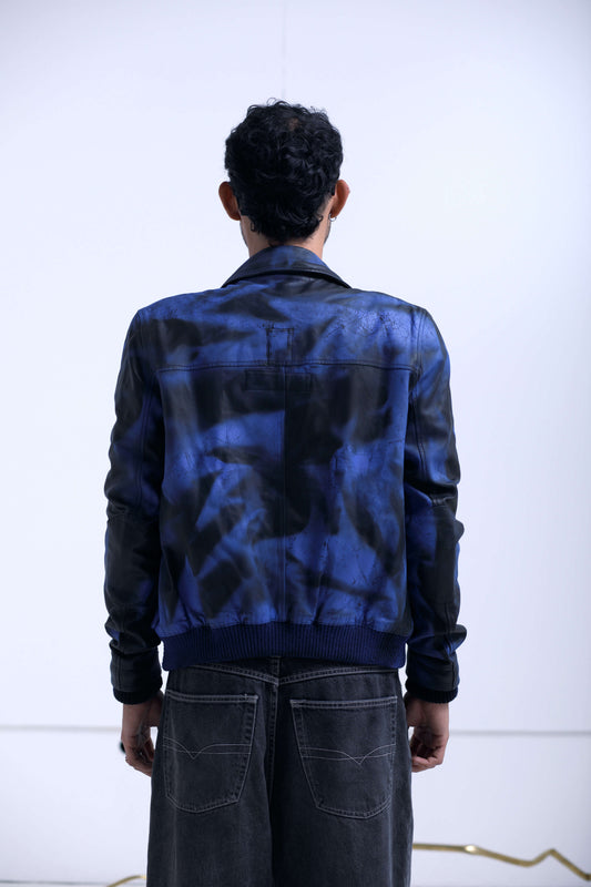 BARNEY'S LEATHER JACKET X ALDO CHAPARRO