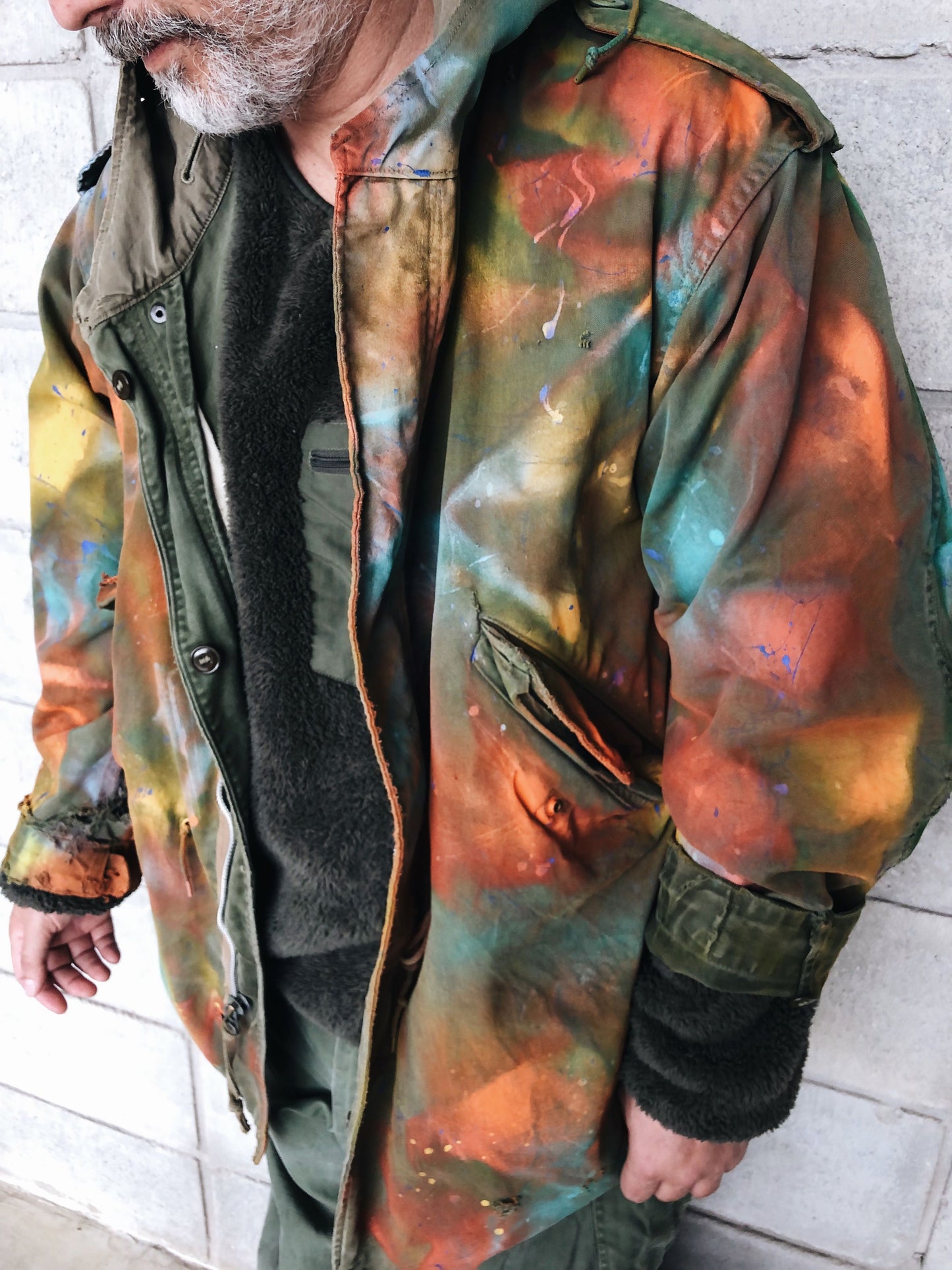 Unique Aldo Chaparro French Army Hooded Jacket