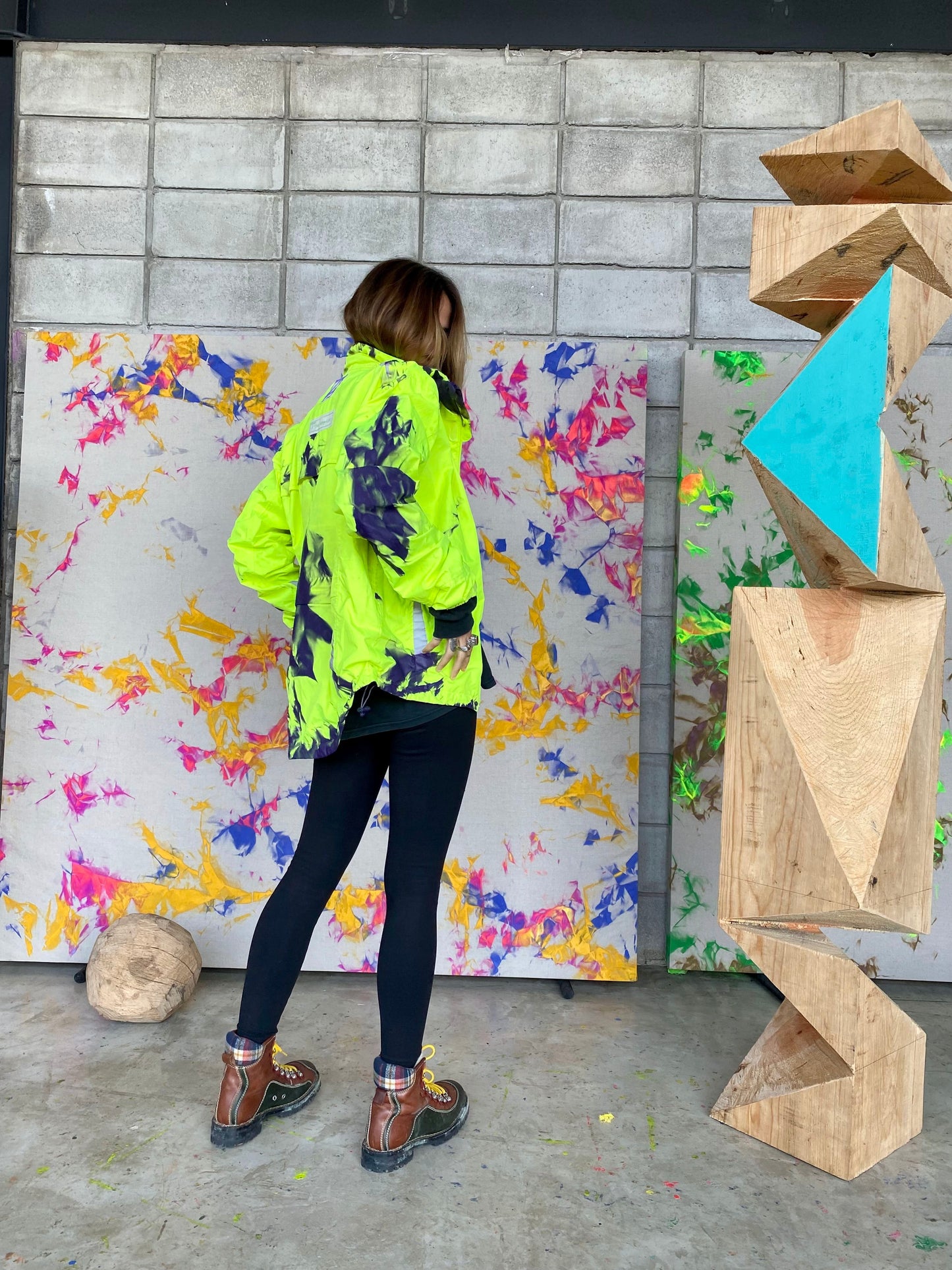 VINTAGE BRIGHT GREEN JACKET X ALDO CHAPARRO