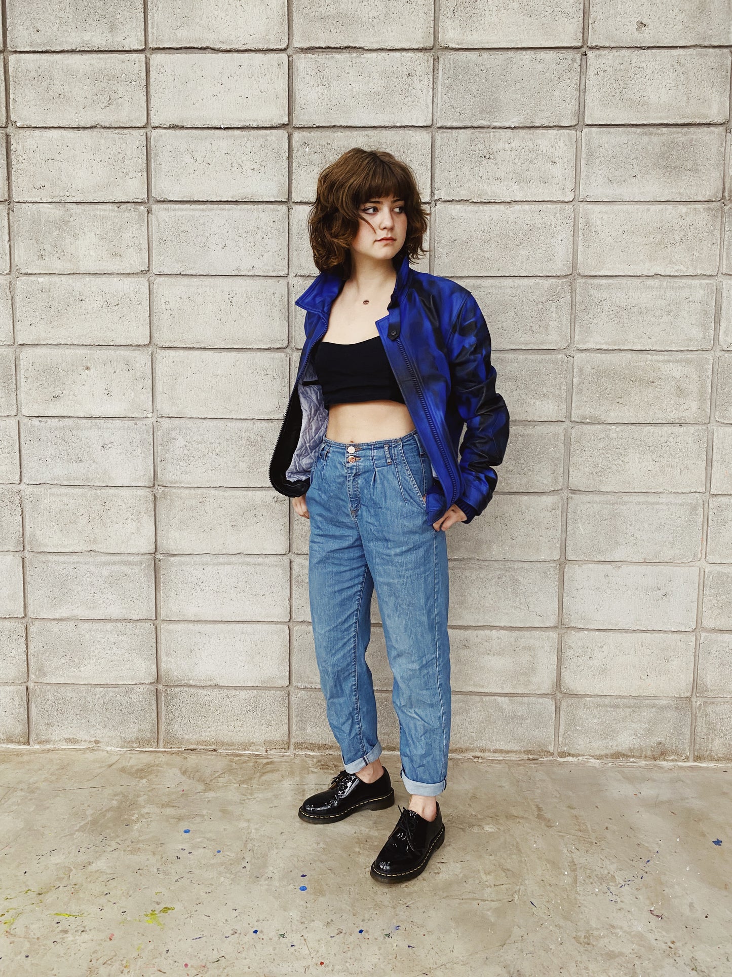 BARNEY'S LEATHER JACKET X ALDO CHAPARRO