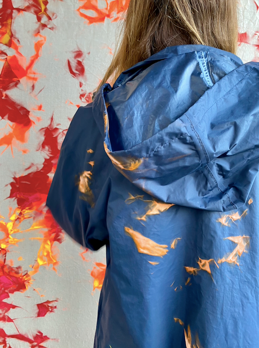 WINDBREAKER W/ SPRAY PAINT X ALDO CHAPARRO