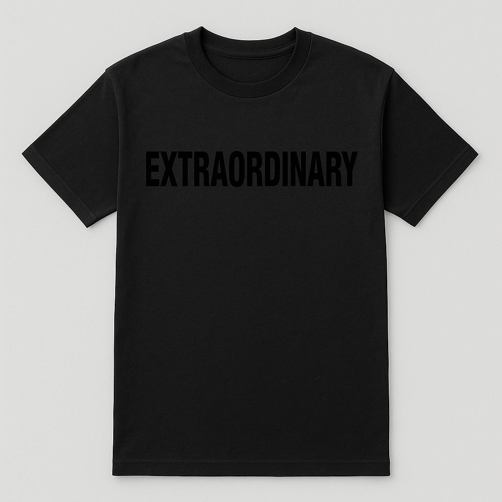 EXTRAORDINARY BLACK T-SHIRT X Z-UNORDINARY