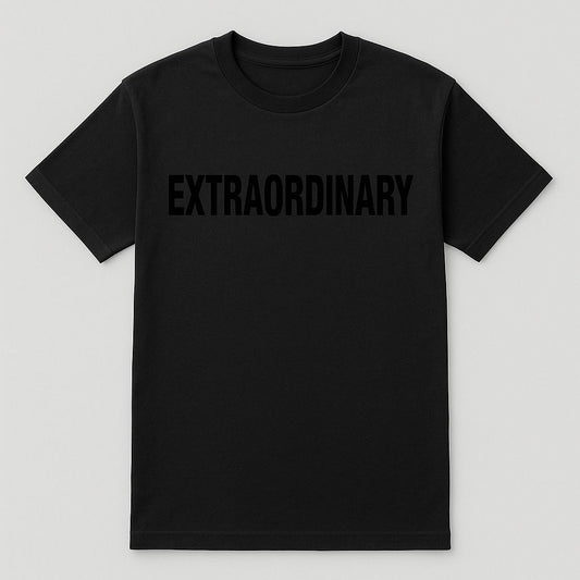 EXTRAORDINARY BLACK T-SHIRT X Z-UNORDINARY