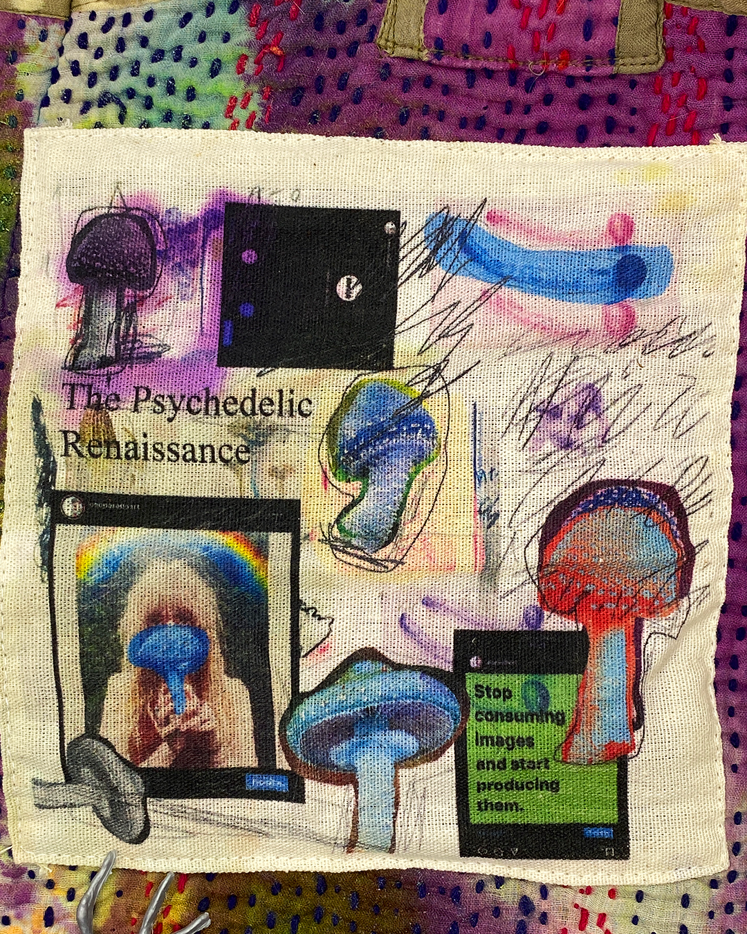 Violet Unique Oso Parado Tote Bag