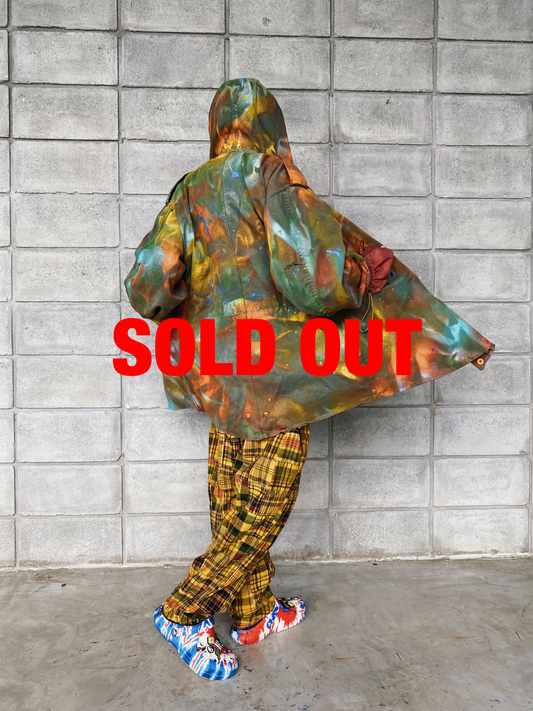 Unique Aldo Chaparro French Army Hooded Jacket